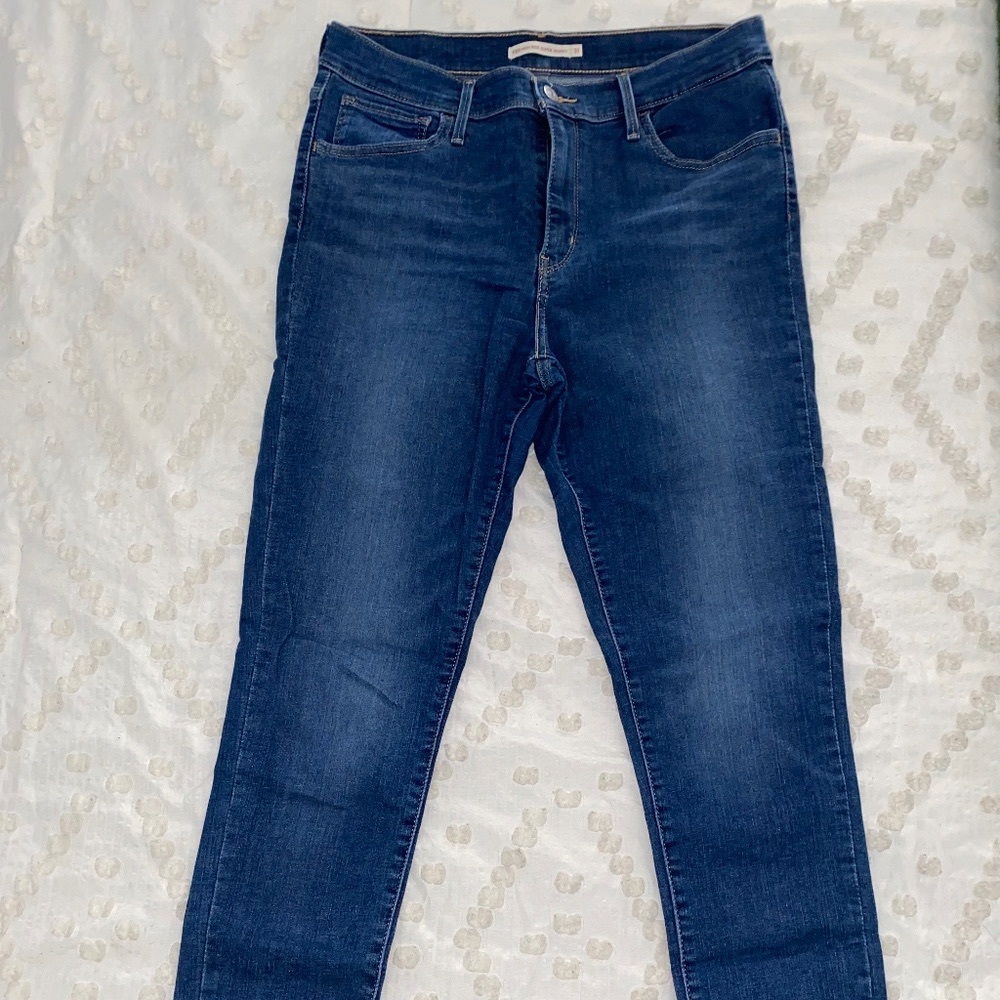 Levi high rise super skinny jeans